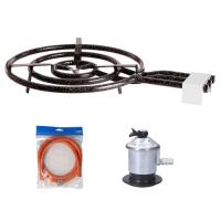 LILI HOME Paellero/Quemador de Gas Butano y más accesorios para elegir. Perfecto para uso doméstico y semi-profesional, este paellero es ideal para: Preparar paellas para grupos grandes. Cocinar a la intemperie en reuniones familiares o eventos al - details 0