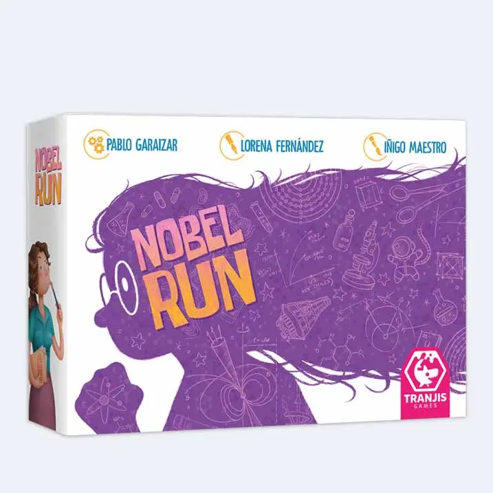 Nobel Run, juego de cartas familiar, Gestiona tu equipo de investigación en búsqueda del premio Nobel, Para 1 a 4 jugadores, niños 10+ años - 1