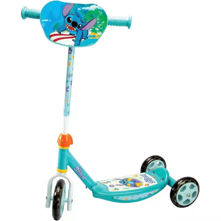 Smoby - Patinete 3 Ruedas Stitch, Estructura metálica, Manillar Ajustable, reposapiés Antideslizante, para niños Mayores de 3 años, - 1