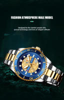 Reloj CURREN Para Hombre Diseño Mécanico Imitado En Acero Inoxidable Bandeja Luminoso Resistente Al Agua Estilo Casual Y Moda - details 2