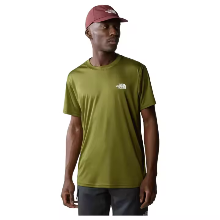 Camiseta de Manga Corta The North Face Reaxion Red Box para hombre en color verde - 1