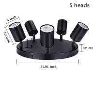 Lámpara De Techo LED Para Dormitorio Pasillo Tienda TOP Candelabro Repuesto Bombilla GU10 Luz De Punto Ajustable Iluminación - details 6