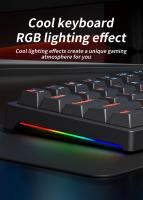 Teclado Mecánico De Juego USB MUCAI MK61 61 Teclas Cable Desmontable RGB Retroiluminado Intercambiable Caliente Rojo - details 2