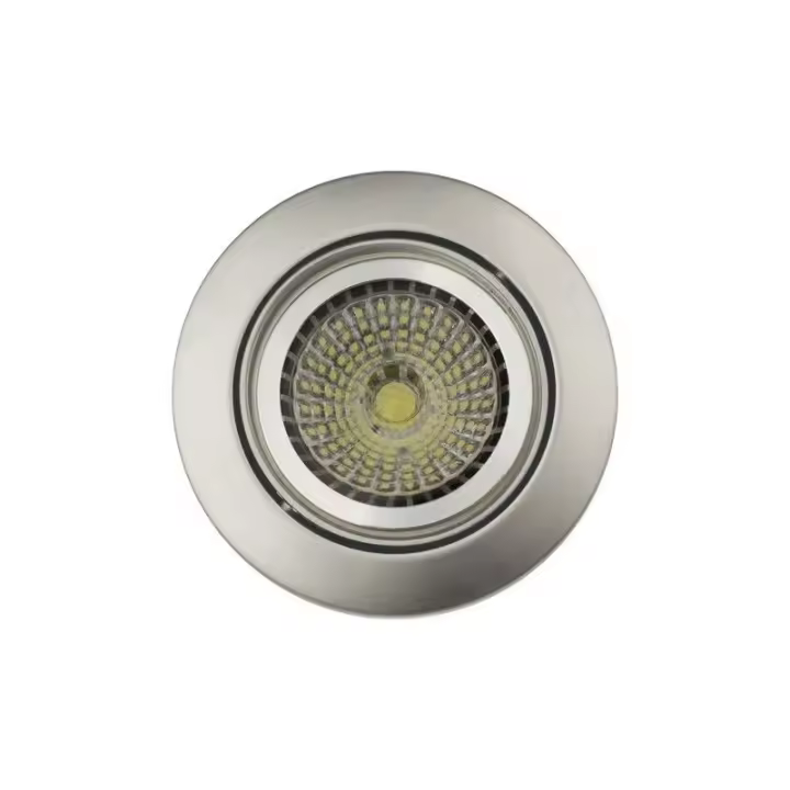 HUANGJISOO Downlight 634 GX5,3 12V 50W Cromo Mate JISO 634D-16 - Focos Empotrables LED - 1