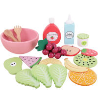 Juguetes De Cocina De Madera Para Niños Juego De Rol De Comida Fruits Y Vegetables Ensalada Educativo Temprano Regalo Unisex - details 3