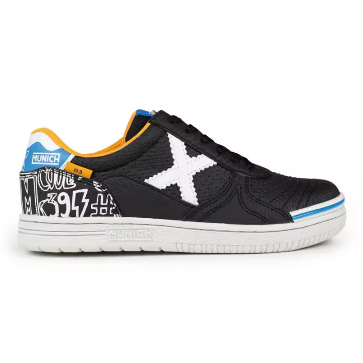 Zapatillas fútbol sala para niño MUNICH G-3 KID PROFIT negra 1511425 - 1