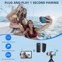 Micrófono Lavalier Inalámbrico Con Estuche De Carga Portátil Para Audio Y Video Grabación Compatible Con iPhone Android Notebook Ideal Para Gaming En Vivo - details 3