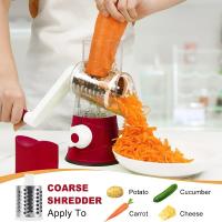 1pc Cortador De Verduras Manual Portátil Multifuncional Rondado Mandolina Para Patatas Queso Y Cocina Herramienta De Acero Inoxidable - details 4