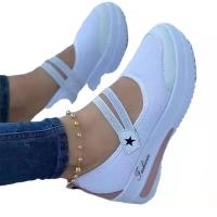 Nuevos Zapatos De Mujer Casual Sólido Plataforma Transpirables Con Malla Zapatillas Deportivas Cómodas Para Hacer Ténis Cierre SLIP-ON Talla Verdadera - details 6