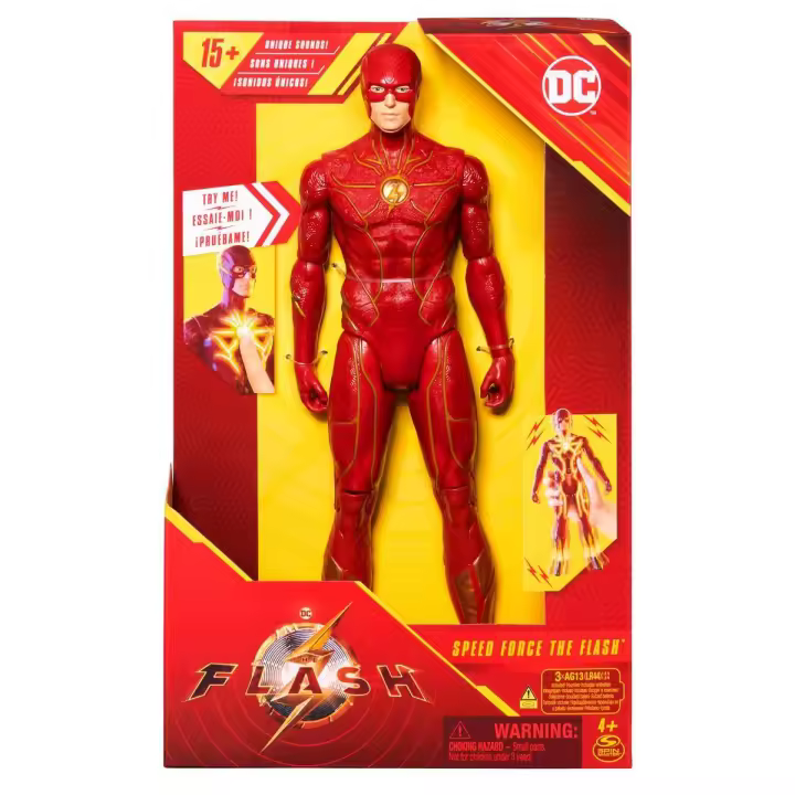SPIN MASTER - DC COMICS - Figura de acción de 30.5 cm de The Flash, luces y más de 15 sonidos, coleccionable de la película The Flash, juguetes para niños y niñas a partir de 4 años - 1