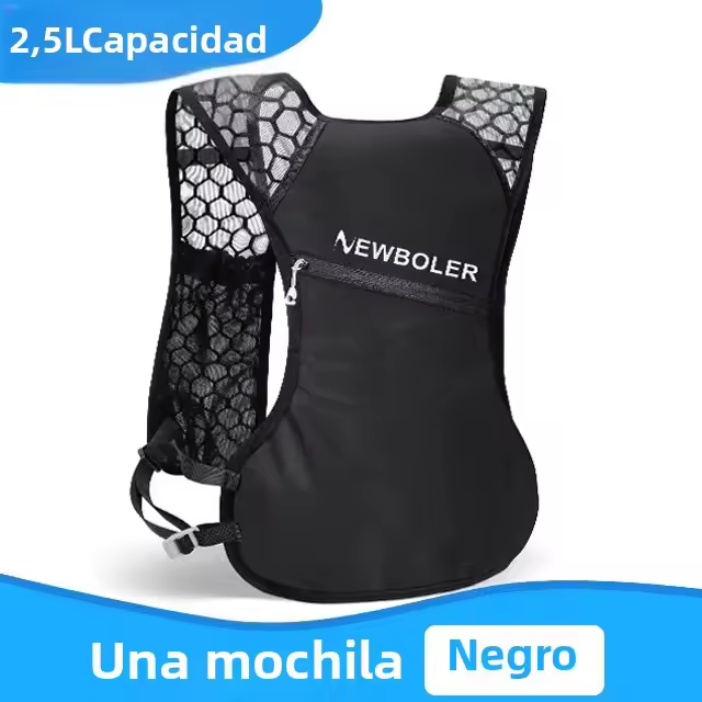 Mochila De Correr Ligera Para Hombre 2.5L Chaleco Transpirable Para Ciclismo Maratón Vela Bicicleta Escalada Deporte Al Aire Libre - 1