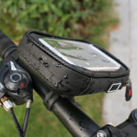 TEMCO Soporte Movil para Bici con Funda Impermeable, Soporte para teléfono a prueba de agua, bolsa de teléfono para bicicletas de ejercicio, soporte para teléfono y navegación, soporte móvil para manubrio de bicicleta, soporte para teléfono móvil - details 3