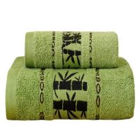 Juego De Toallas De Baño 2pcs Fibra De Bambú 100% Tela Jacquard Lujo Bordado Geométrico Regalo Deportivo Toallas De Mano Y Rostro Cubiertas - details 0