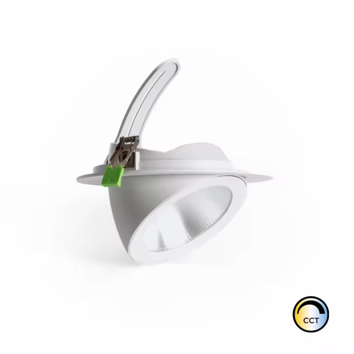 Ledkia Downlight LED 60W Circular Direccionable OSRAM 120 lm/W 2CCT No Flicker Seleccionable (Cálido-Neutro) - 1