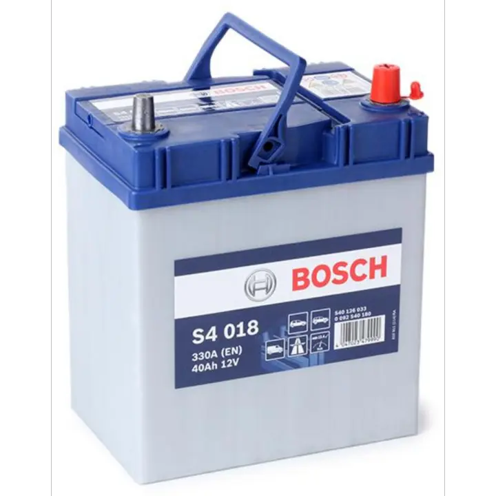 Batería coche Bosch S4018 S4 – 12V 40Ah/330A – Compacta y confiable - 1