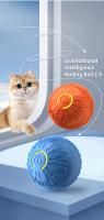 Juguete Inteligente Para Gatos Bola Rodante Recargable Juguete Interactivo Para Gatos Y Gatitos Plástico Material Para Juegos Interiores - details 7