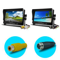 Monitor De Retrovisores Para Coche 7 Pulgadas Pantalla HD LCD Con Solapa 12V/24V Para Cámara De Batería CCTV Vigilancia De Seguridad Doméstica - details 2