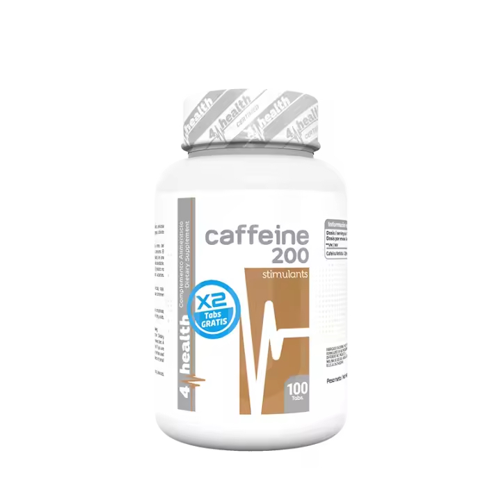 4-PRO Nutrition Cafeina 200 mg - 100 Tabs + 100 Tabs Gratis - 1