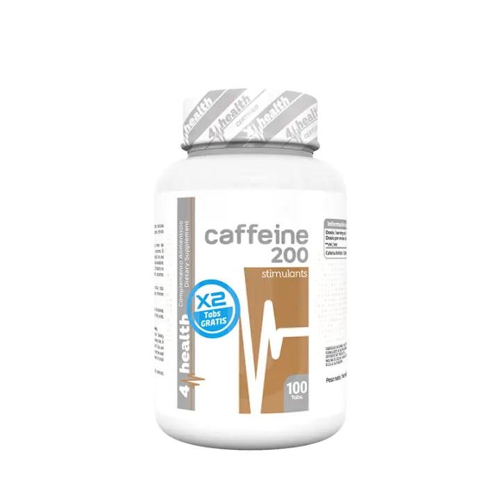 4-PRO Nutrition Cafeina 200 mg - 100 Tabs + 100 Tabs Gratis - 1