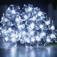 1PC Luces De Flores Solares Para Exterior Impermeables 20/30/50/100 LED Para Decoración De Jardín Pared Patio Jardín Árbol De Navidad - details 3