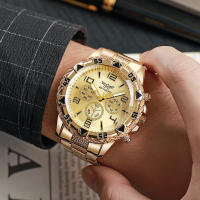 Reloj De Cuarzo Para Hombre Moda Casual Marca Top Reloj Deportivo De Lujo Con Marcadores Arábigos Acero Inoxidable Resistente Al Choque Reloj Masculino - details 0