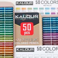KALOUR Set De Lápices De Colores Profesionales 50/72/180/240/300 Pcs Lápices De Aceite Para Dibujos Y Pintura Artística Suministros Para Colorear - details 48