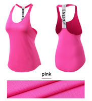 Top De Gimnasio Para Mujer En Color Negro Sin Mangas Yoga Fitness Running Deporte Con Letras Espalda Descubierta Camiseta Transpirable Y De Secado Rápido - details 5