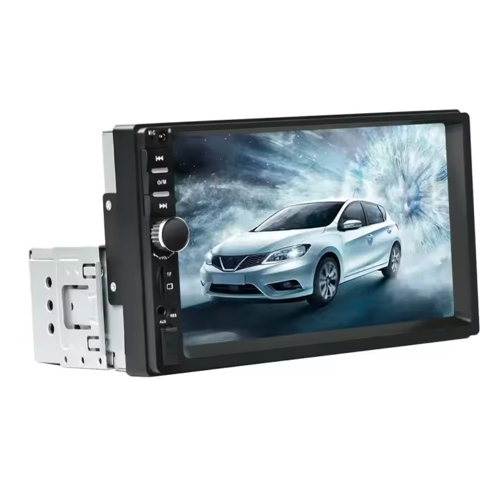 Reproductor Multimedia Para Coche Universal 7 Pulgadas 1 DIN Con Bluetooth Mirror Link USB AUX TF SWC Radio FM HD Pantalla Soporte Para Todas Las Marcas De Coches - 1