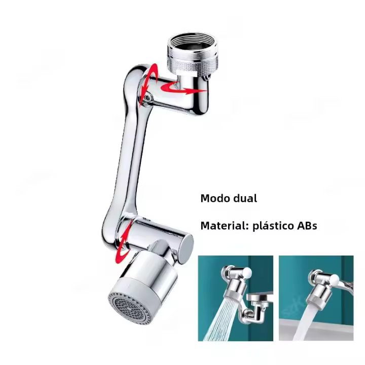 Filtro De Grifo De Cocina Rotativo 1080° Adaptador Antisalpicaduras Multifuncional Para Lavabo Aerator De Grifo De Cocina - 1