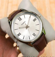 Reloj analógico Casio MTP-V005L-7b5 correa de cuero color marrón - details 3