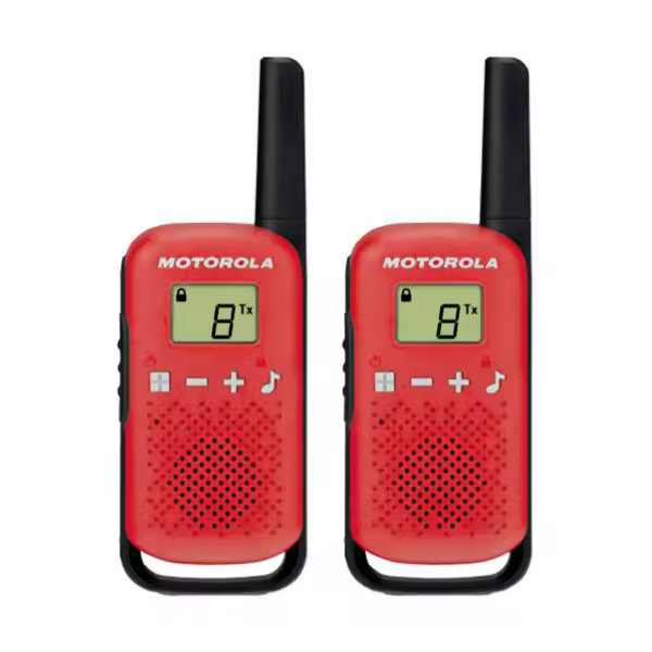 Motorola Talkabout T42 Rojo Walkie Talkies 4km 16 Canales Pantalla Lcd - 1