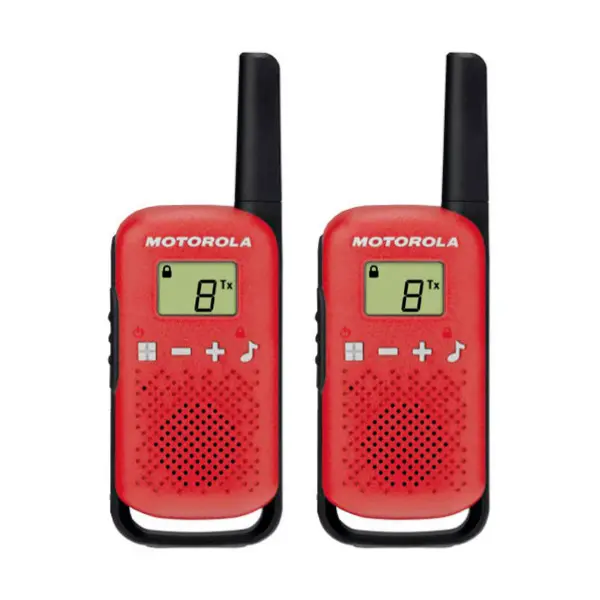 Motorola Talkabout T42 Rojo Walkie Talkies 4km 16 Canales Pantalla Lcd - 1