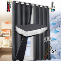 Cortinas De Algodón Aislantes Térmicas Y Antipolvo Para Dormitorio Negro 100% Cortinas Calefactoras Y Anti-Viento Con Aislamiento Acústico - details 4