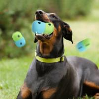 Juguete Interactivo Para Perros Bola De Masticar Con Dispensador De Golosinas Alimenticio De Silicona Juguete De Masticar Para Dientes Juguete Lento De Alimentación Para Mascotas - details 2