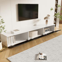 Soporte de TV 180 cm Negro y Blanco | Bajo Brillo Surface | Iluminación LED Multicolor (16 Colores) | Montaje Compatible con La Parada - details 3