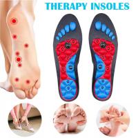 1 Par De Plantillas De Acupresión Para Pies High-end Para Hombres Y Mujeres Con Tecnología Magnética Ortopédica Y Gel Soporte Para Zapatos Absorbente De Sudor Y Antideslizante - details 4