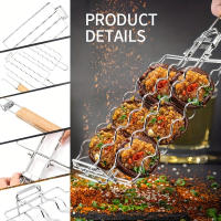 Clips De Asado BBQ Redable Y Plegable Para Hot Dog Y Salchicha Adecuado Para Fiestas Familiares Y Uso Al Aire Libre - details 3