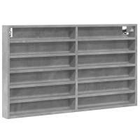 vidaXL Vitrina de madera ingeniería 100x8,5x58 cm Blanco, Negro, Roble Sonoma Mueble Almacenaje Estantería para Oficina, Estudio, Dormitorio Estantería/Librería/ mueble de Almacenamiento - details 2