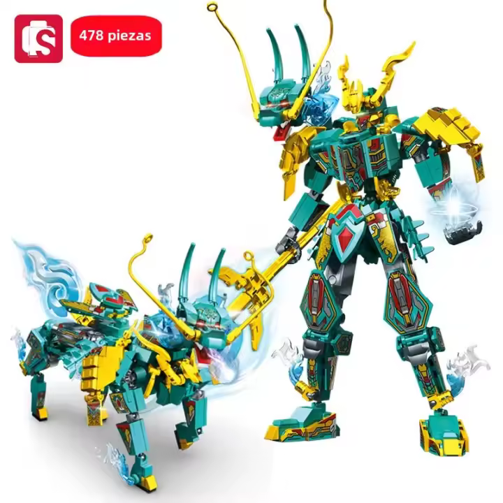 SEMBO Bloques De Construcción Transformables MOC Modelos De Animales Juguetes Para Niños Set De Construcción De Robot DIY Regalos Para Navidad Tamaño Pequeño Compatible Con Lego Material ABS - 1