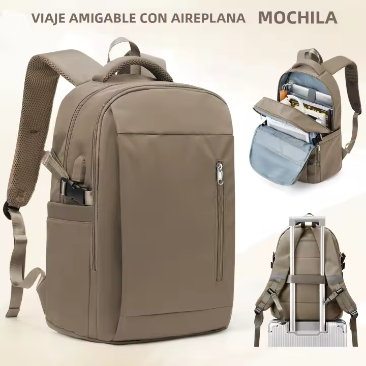 Nueva Mochila De Viaje Para Hombres Y Mujeres Mochila De Negocios Con Compartment Para Portátil Bolsa De Cabina Para Distancia Corta - 1