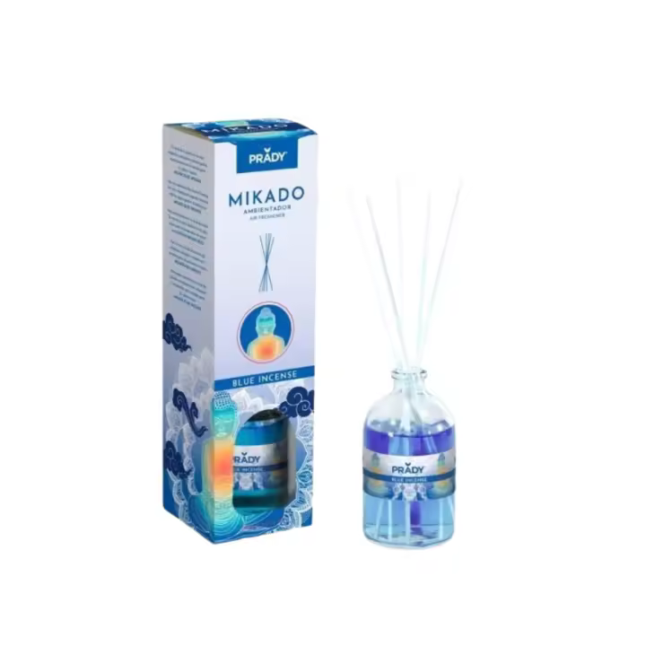 Mikado Ambientador Prady 100ml – BLUE INCIENSE | Aroma Duradero para el Hogar - 1