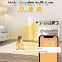 Cámara De Seguridad Interior ABUNTU 4MP Mini WiFi Con Vigilancia De Mascotas Y Bebés Detección Humana IP66 Para Hogar Y Protección - details 3