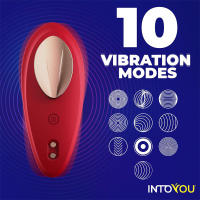 INTOYOU APP SERIES SILICONE VIBRADOR DE BRAGUITA CON APP SILICONA SILICONA COLOR ROJO JUGUETES SEXUALES - details 2