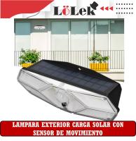 Lámpara de Pared LED Solar con Sensor de Movimiento LoLek, 80 LED + 44 COB, Iluminación Exterior sin Enchufe, Impermeable, Carga Solar Automática, Incluye Tornillos y Tacos de Fijación, Luz de Seguridad para Jardín, Terraza o Entrada - details 1