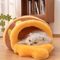 Nido De Gato Adorable De Miel Cálido Y Grueso Para Otoño E Invierno Cómodo Y Suave Con Diseño De Dibujos Animados Para Mascotas - details 2