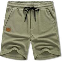 Shorts De Entrenamiento Para Hombres Verano 2024 Color Sólido Algodón Lino Transpirable Pantalones Sueltos Deporte Al Aire Libre - details 3