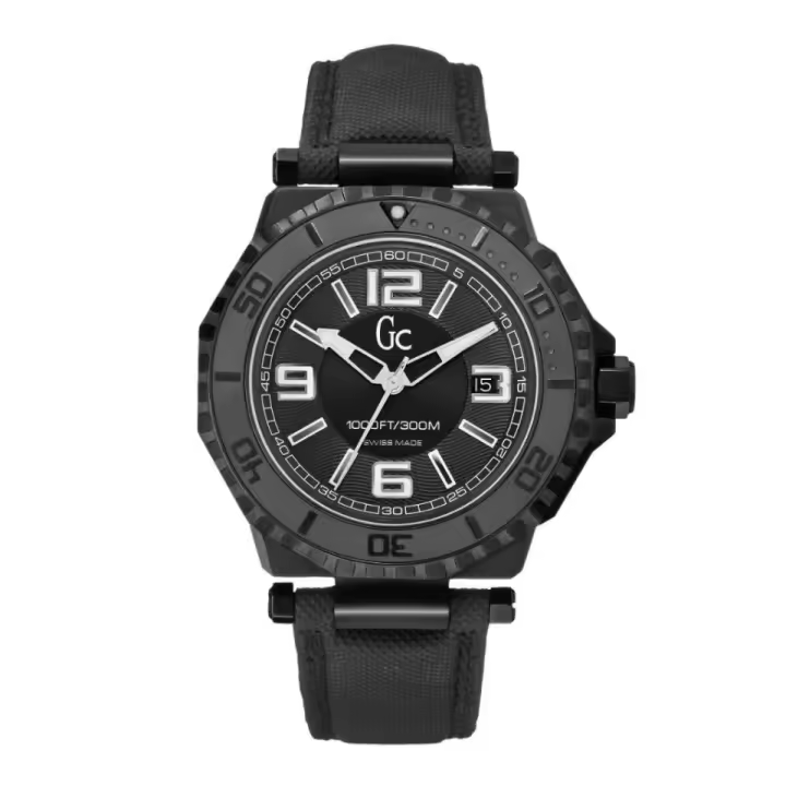 Reloj Guess Hombre Deportivo 44mm Cuero y Acero Resistente Al Agua - 1