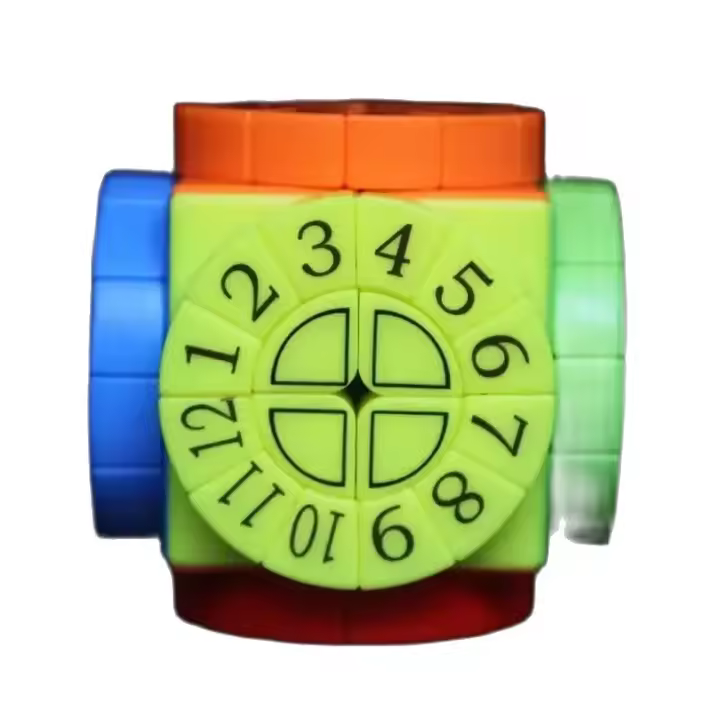 Cubo Mágico Colorido De Segunda Orden Tiempo Máquina Juguete De Puzzle Alienígena Estrucutra Compuesta Juguetes Cerebrales Para Niños - 1