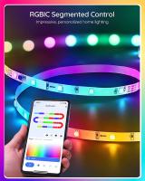 Tira De Luces LED Inteligente TUYA 20M 12LEDs/M RGBIC Smartlife Wifi Compatible Con Alexa Luz LED WS2812B Direccional Para El Dormitorio - details 0