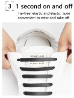 12Pcs Lazos De Zapatillas Elásticos De Silicona Para Niños Y Adultos Sin Amarrar Adecuados Para Todas Las Zapatillas Tamaño Único - details 7